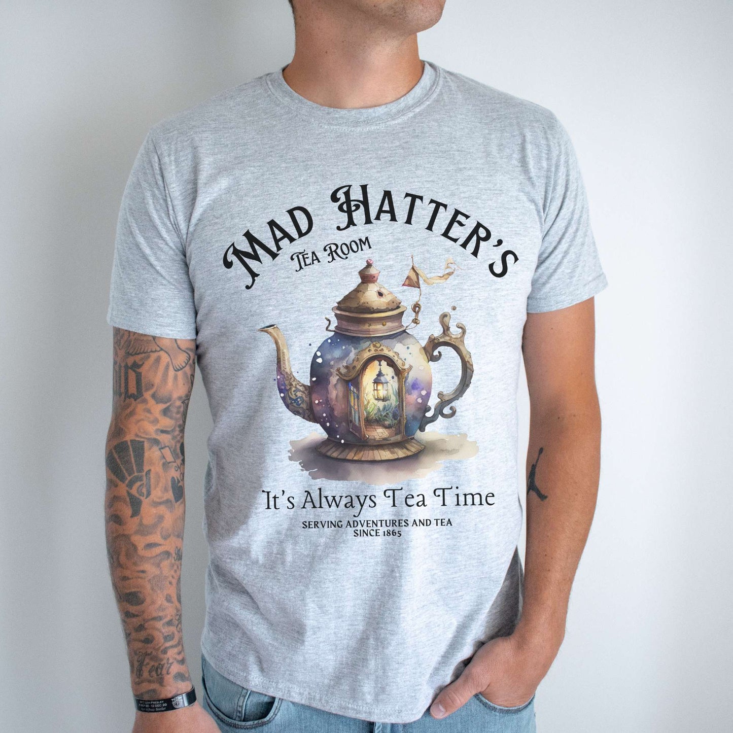 It's Alway's Tea Time Mad Hatter's Tea Room Shirt T-Shirt The Mystic Eden Bookish Book Lovers