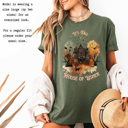It's Fall at the House of Usher - Edgar Allan Poe Fall Shirt T-Shirt The Mystic Eden Bookish Book Lovers