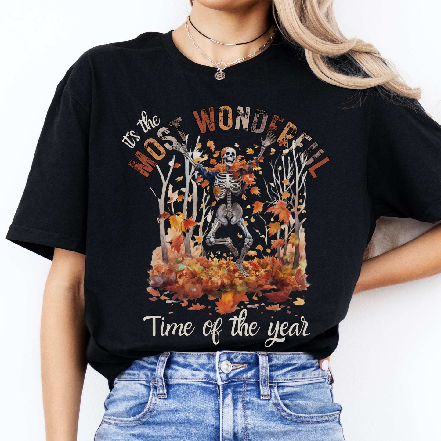 It's The Most Wonderful Time of The Year Halloween Fall Shirt Black / S T-Shirt The Mystic Eden Bookish Book Lovers
