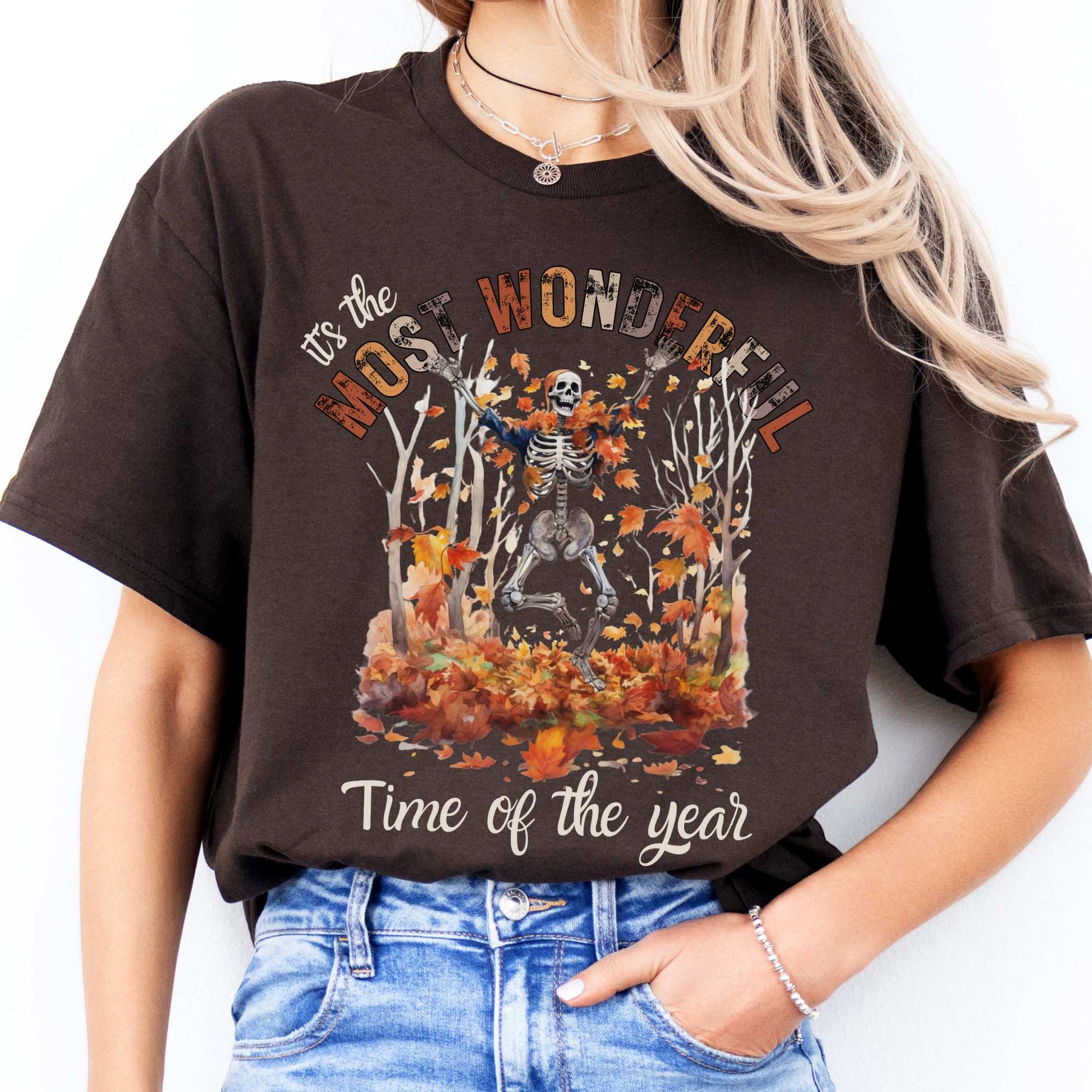It's The Most Wonderful Time of The Year Halloween Fall Shirt Dark Chocolate / S T-Shirt The Mystic Eden Bookish Book Lovers