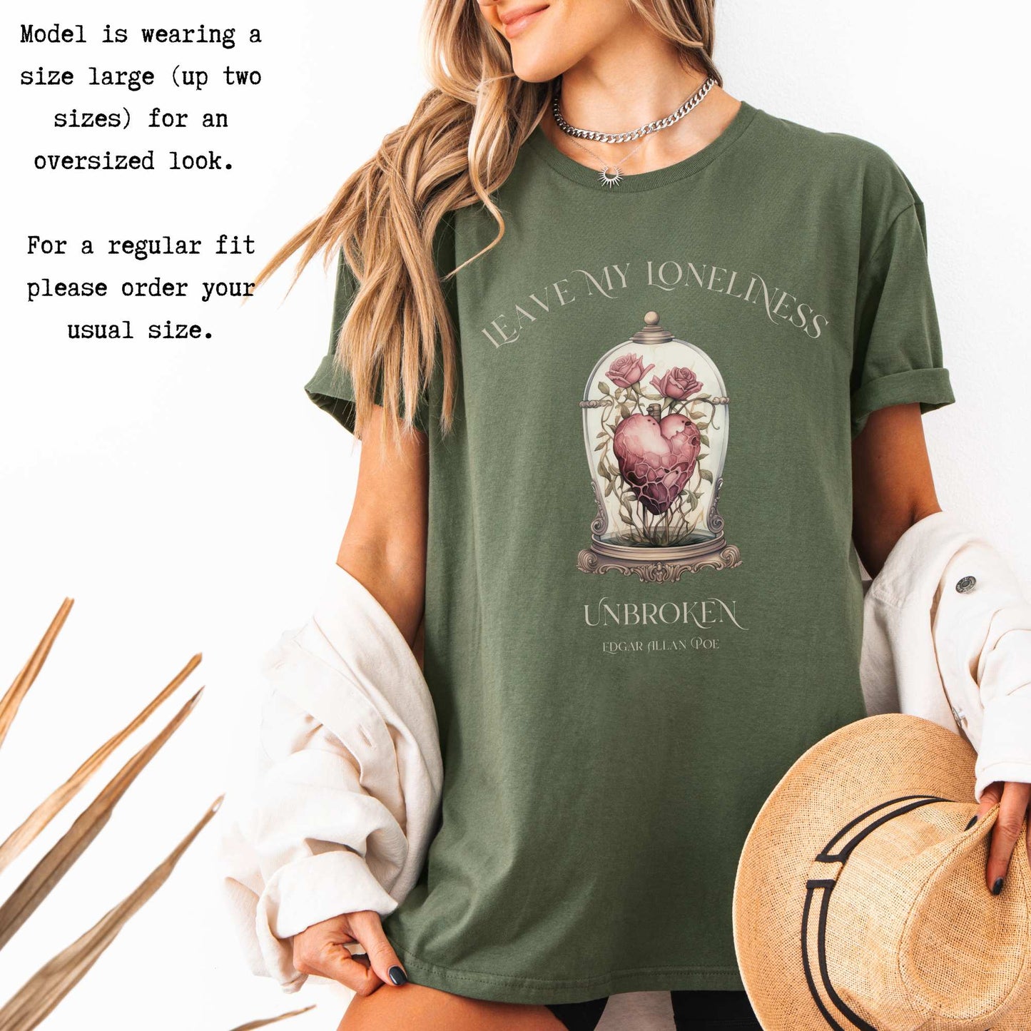 Leave My Loneliness Unbroken Edgar Allan Poe T-Shirt T-Shirt The Mystic Eden Bookish Book Lovers