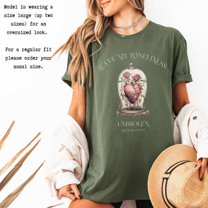 Leave My Loneliness Unbroken Edgar Allan Poe T-Shirt T-Shirt The Mystic Eden Bookish Book Lovers