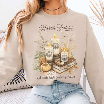 March Sisters Candle Co. Little Women Sweatshirt Sand / S Sweatshirt The Mystic Eden Bookish Book Lovers