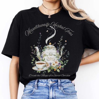 Misselthwaite Herbal Teas - The Secret Garden Tee Black / S T-Shirt The Mystic Eden Bookish Book Lovers