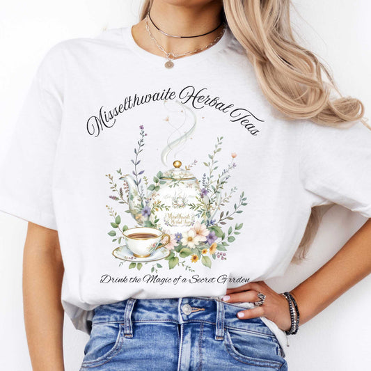 Misselthwaite Herbal Teas - The Secret Garden Tee White / S T-Shirt The Mystic Eden Bookish Book Lovers