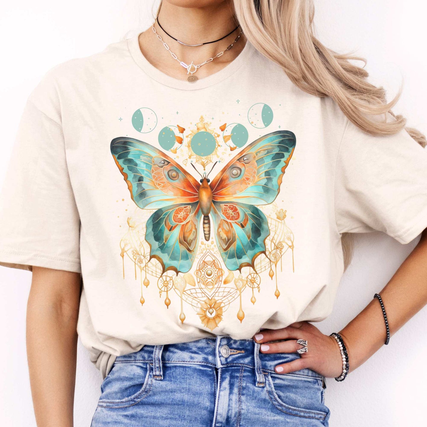 Mystical and Whimsical Butterfly Shirt Natural / S T-Shirt The Mystic Eden Bookish Book Lovers