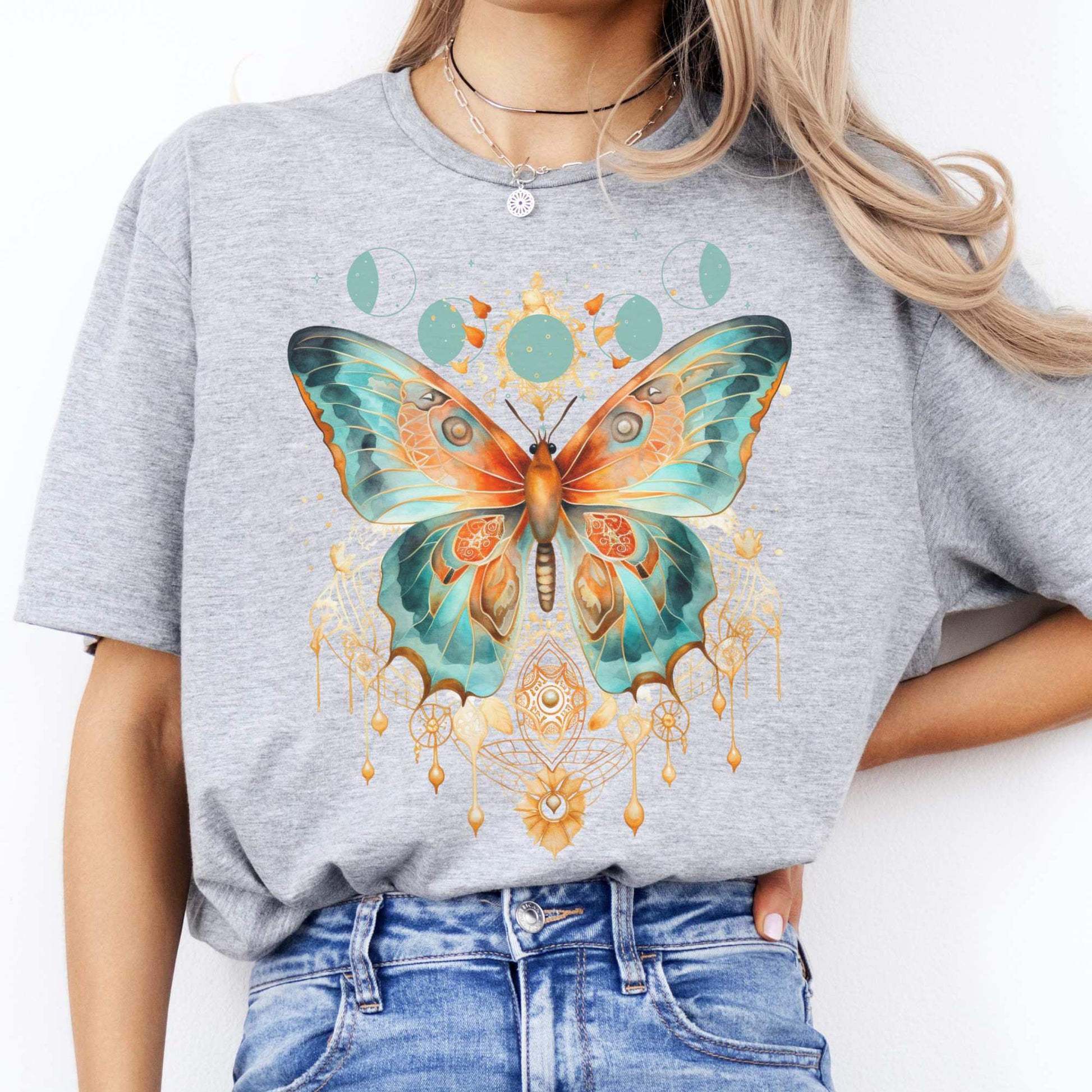 Mystical and Whimsical Butterfly Shirt Sport Grey / S T-Shirt The Mystic Eden Bookish Book Lovers