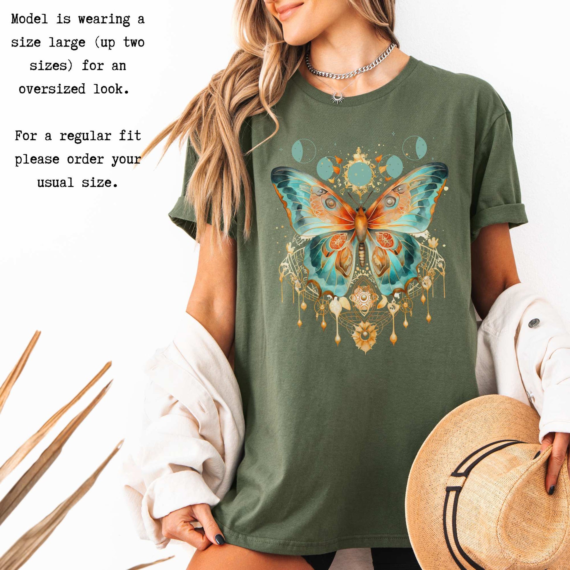 Mystical and Whimsical Butterfly Shirt T-Shirt The Mystic Eden Bookish Book Lovers