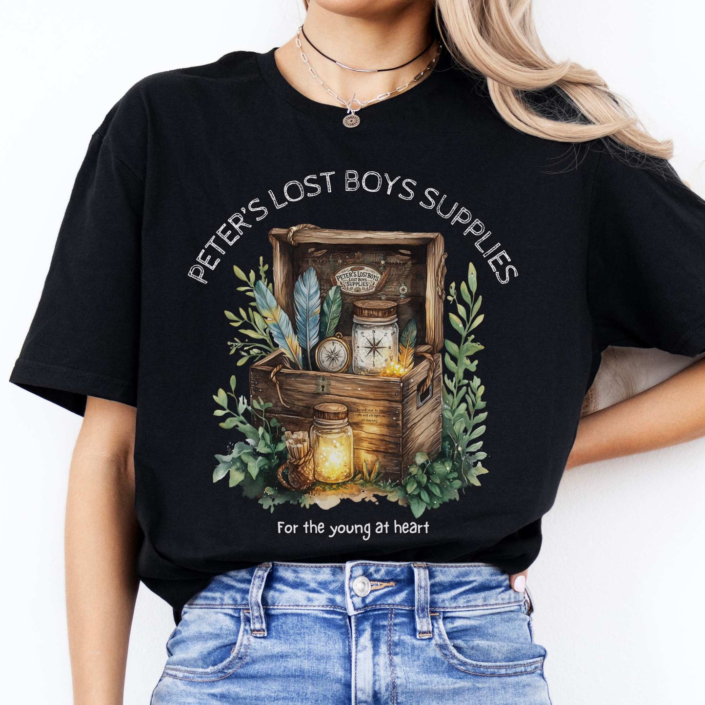 Peter's Lost Boys Supplies Shirt Peter Pan Black / S T-Shirt The Mystic Eden Bookish Book Lovers
