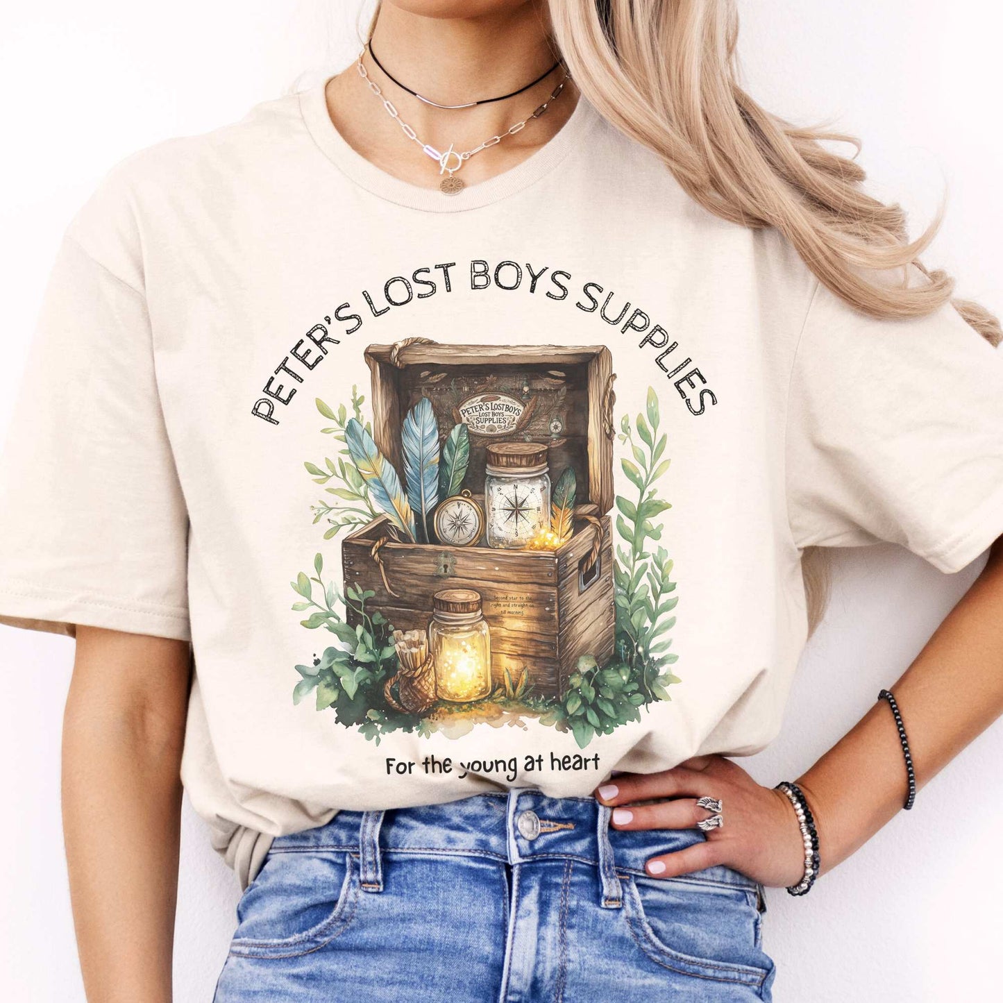 Peter's Lost Boys Supplies Shirt Peter Pan Natural / S T-Shirt The Mystic Eden Bookish Book Lovers