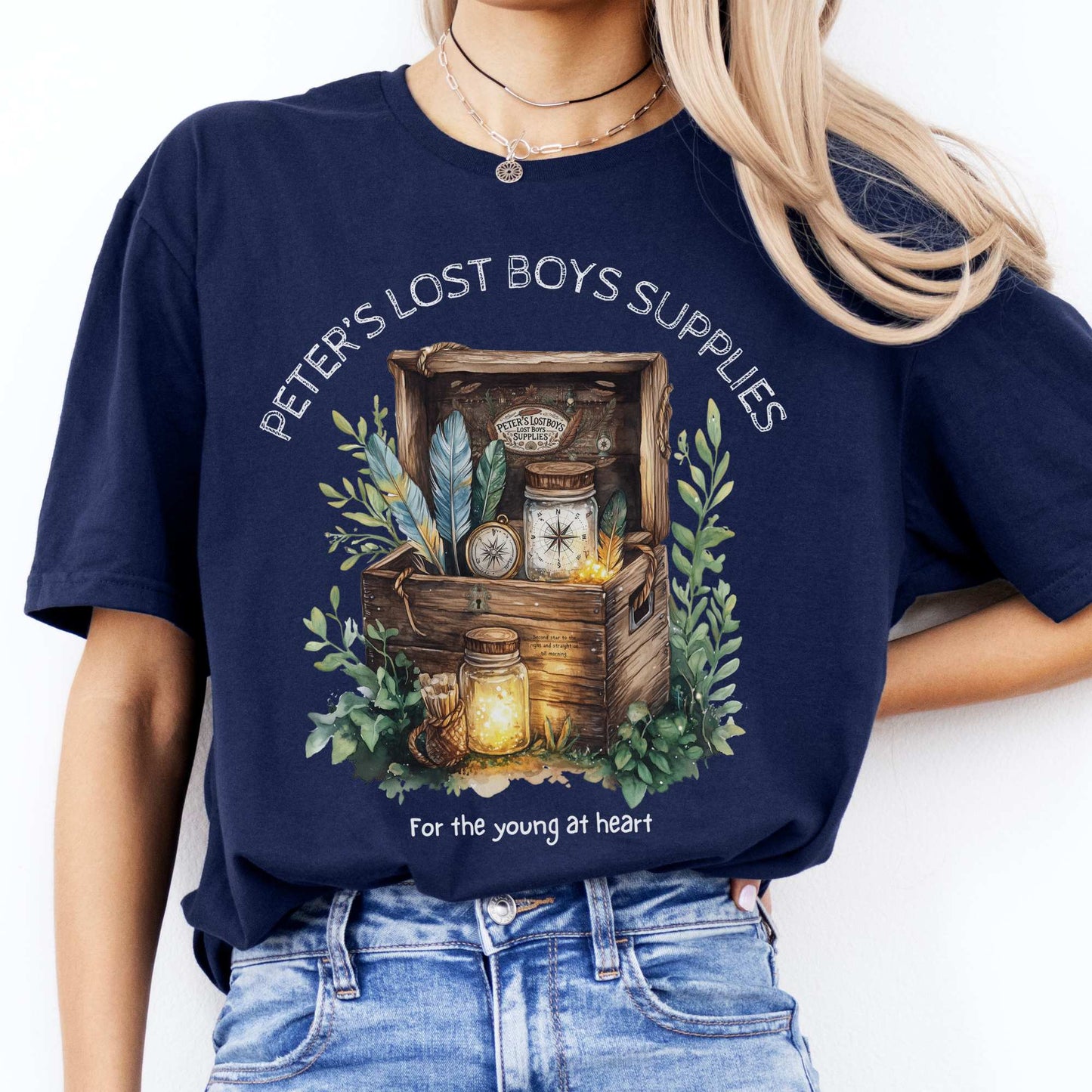 Peter's Lost Boys Supplies Shirt Peter Pan Navy / S T-Shirt The Mystic Eden Bookish Book Lovers