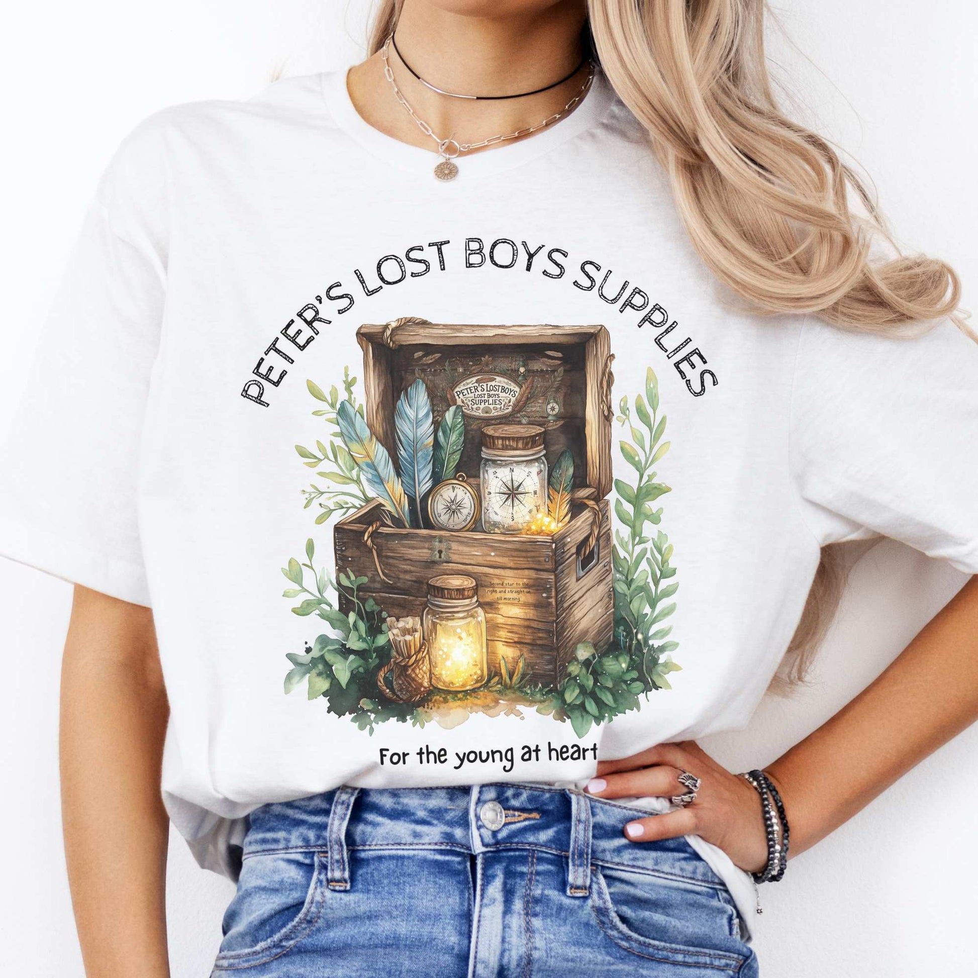 Peter's Lost Boys Supplies Shirt Peter Pan White / S T-Shirt The Mystic Eden Bookish Book Lovers