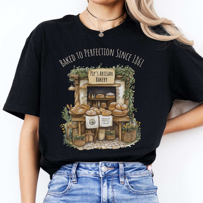 Pip's Artisan Bakery Great Expectations Charles Dickens Tee Black / S T-Shirt The Mystic Eden Bookish Book Lovers
