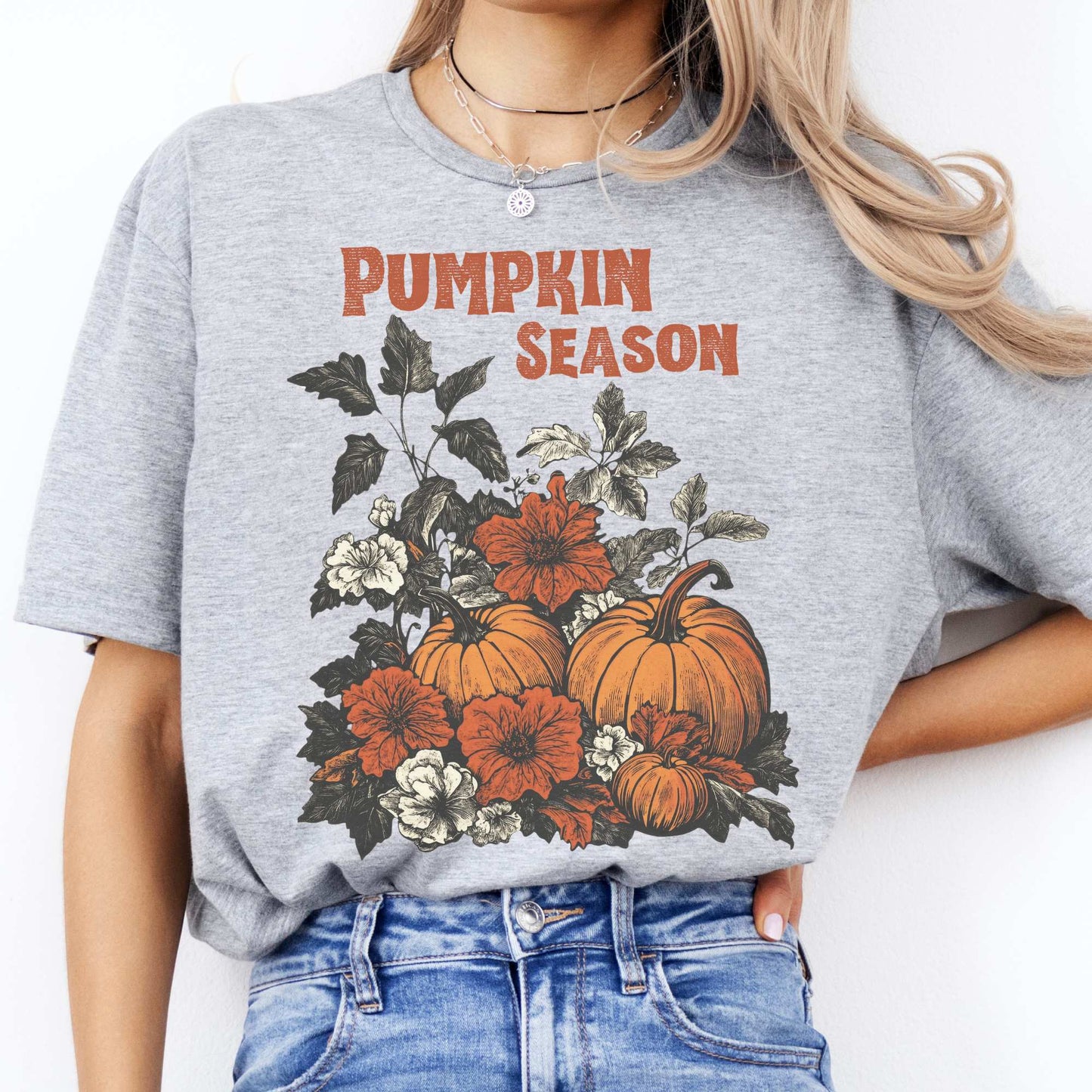 Pumpkin Season Halloween Fall Tee Sport Grey / S T-Shirt The Mystic Eden Bookish Book Lovers