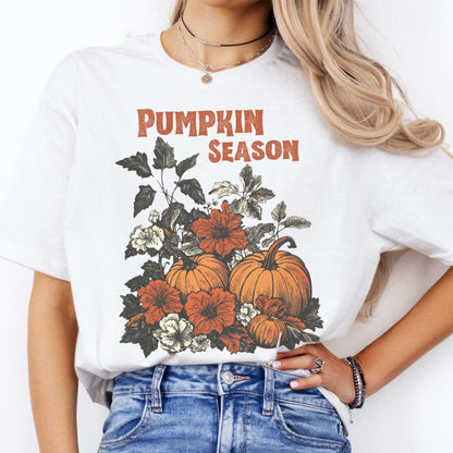 Pumpkin Season Halloween Fall Tee White / S T-Shirt The Mystic Eden Bookish Book Lovers