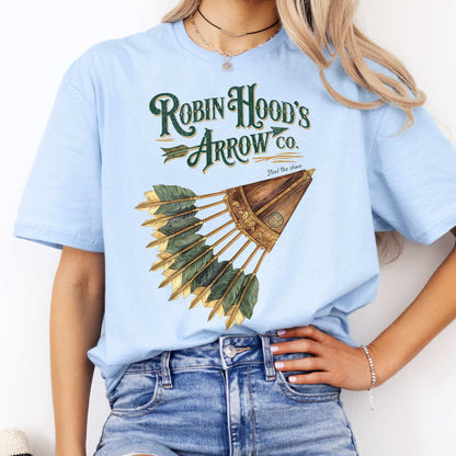 Robin Hood's Arrow Co. Shirt Light Blue / S T-Shirt The Mystic Eden Bookish Book Lovers