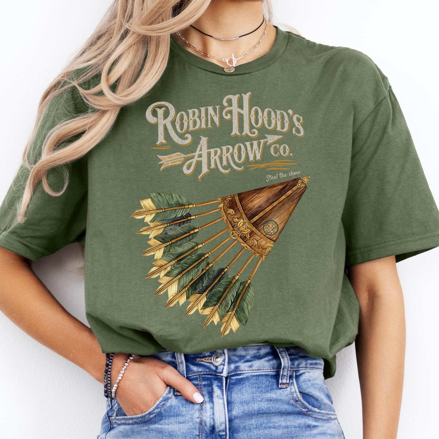 Robin Hood's Arrow Co. Shirt Military Green / S T-Shirt The Mystic Eden Bookish Book Lovers
