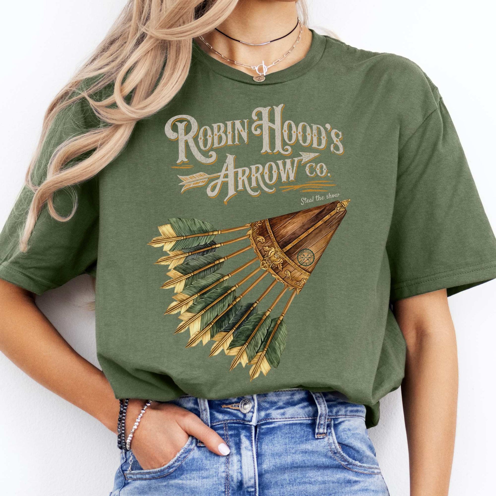 Robin Hood's Arrow Co. Shirt Military Green / S T-Shirt The Mystic Eden Bookish Book Lovers