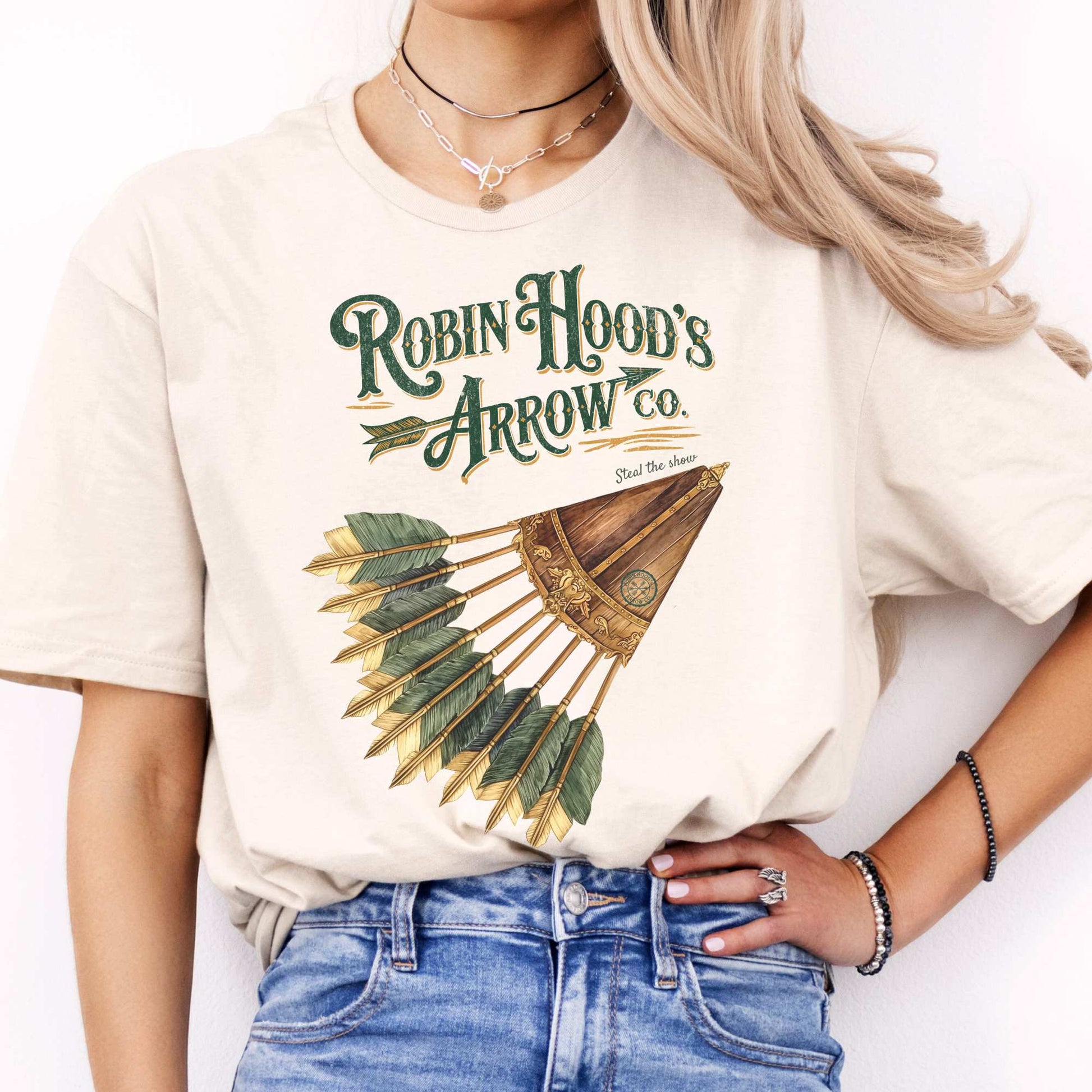 Robin Hood's Arrow Co. Shirt Natural / S T-Shirt The Mystic Eden Bookish Book Lovers