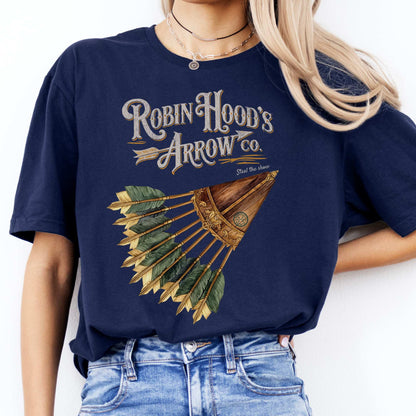 Robin Hood's Arrow Co. Shirt Navy / S T-Shirt The Mystic Eden Bookish Book Lovers