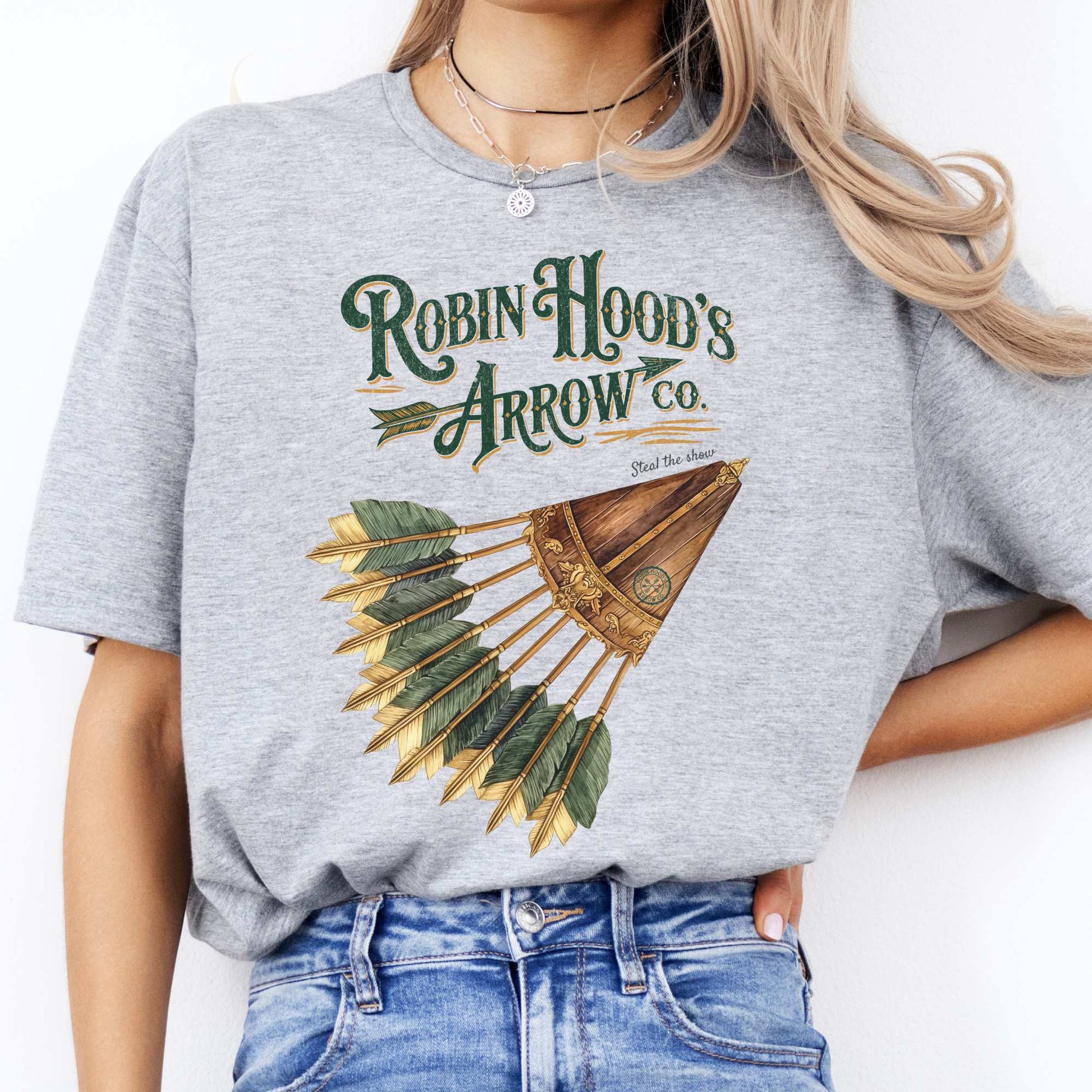 Robin Hood's Arrow Co. Shirt Sport Grey / S T-Shirt The Mystic Eden Bookish Book Lovers