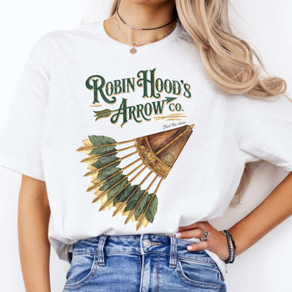Robin Hood's Arrow Co. Shirt White / S T-Shirt The Mystic Eden Bookish Book Lovers