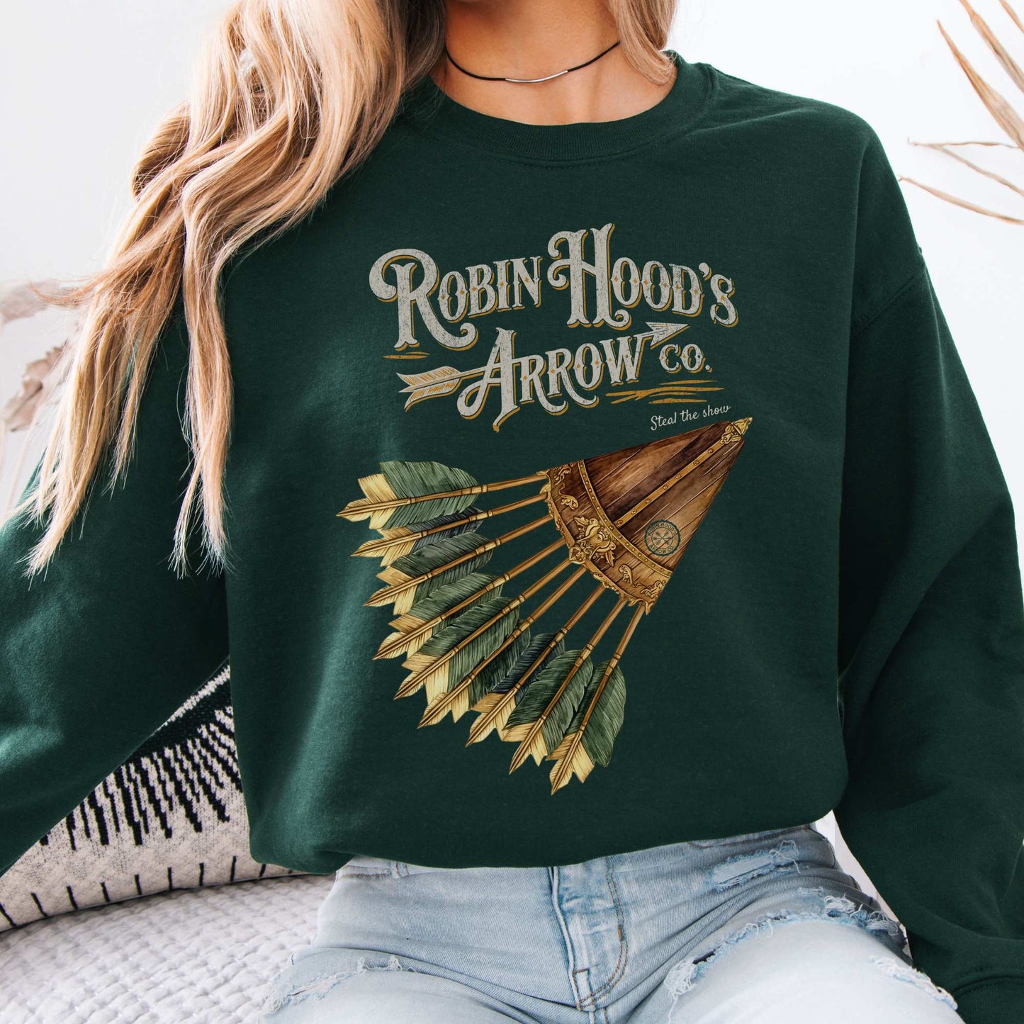 Robin Hood's Arrow Co. Sweatshirt Forest Green / S Sweatshirt The Mystic Eden Bookish Book Lovers