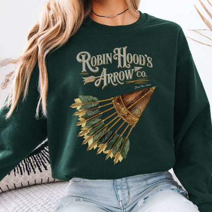 Robin Hood's Arrow Co. Sweatshirt Forest Green / S Sweatshirt The Mystic Eden Bookish Book Lovers