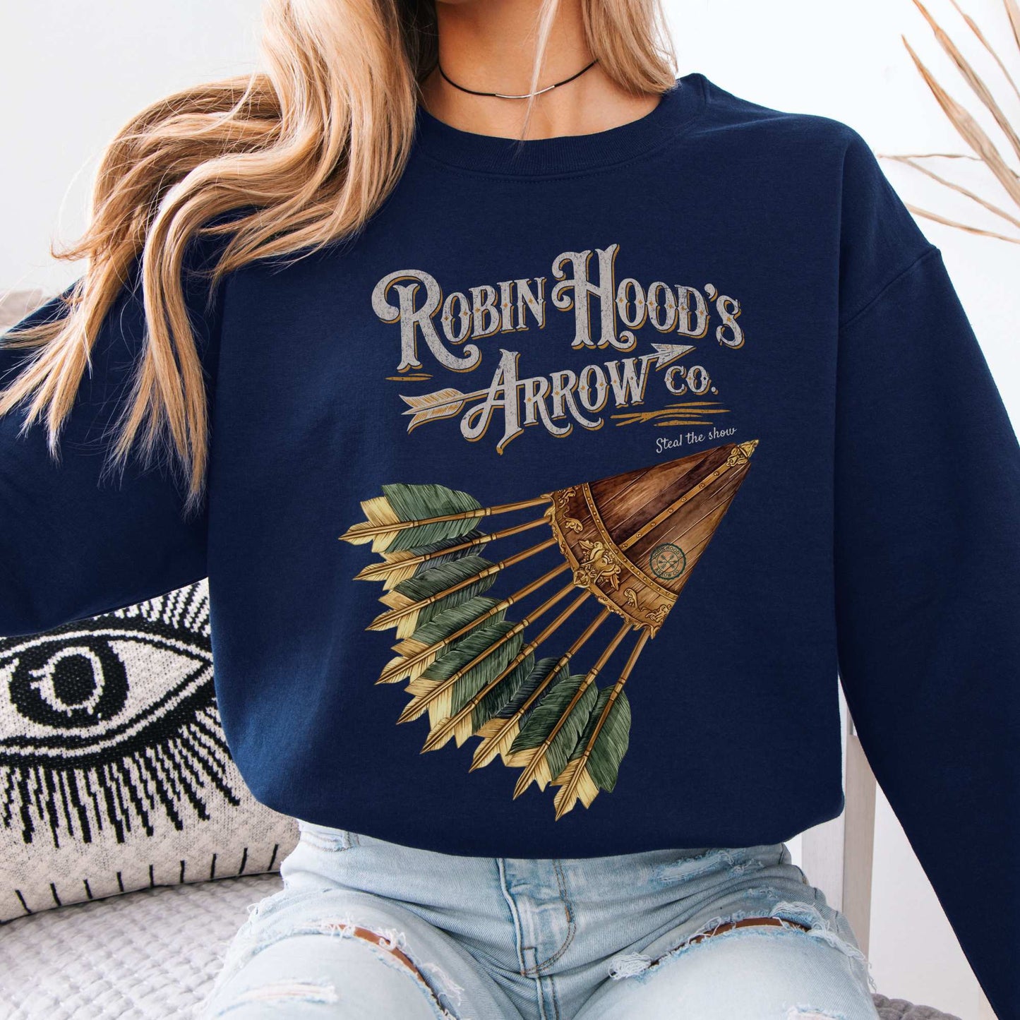 Robin Hood's Arrow Co. Sweatshirt Navy / S Sweatshirt The Mystic Eden Bookish Book Lovers