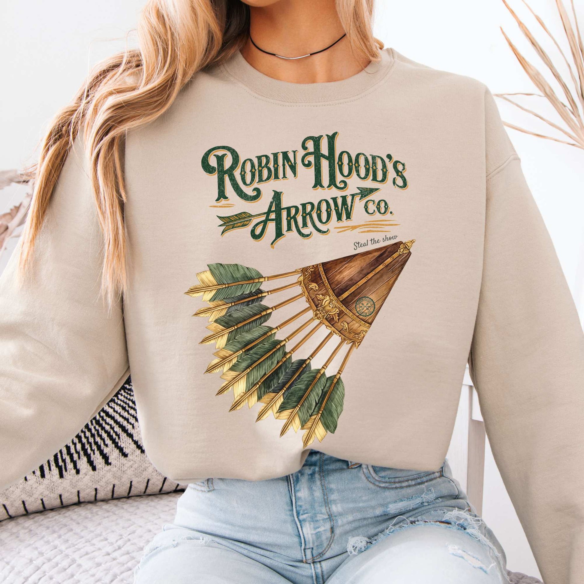 Robin Hood's Arrow Co. Sweatshirt Sand / S Sweatshirt The Mystic Eden Bookish Book Lovers