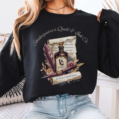 Shakespeare's Quill & Ink Co. Sweatshirt Black / S Sweatshirt The Mystic Eden Bookish Book Lovers