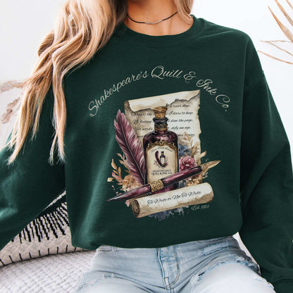 Shakespeare's Quill & Ink Co. Sweatshirt Forest Green / S Sweatshirt The Mystic Eden Bookish Book Lovers