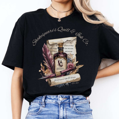 Shakespeare's Quill & Ink Co. Tee Black / S T-Shirt The Mystic Eden Bookish Book Lovers