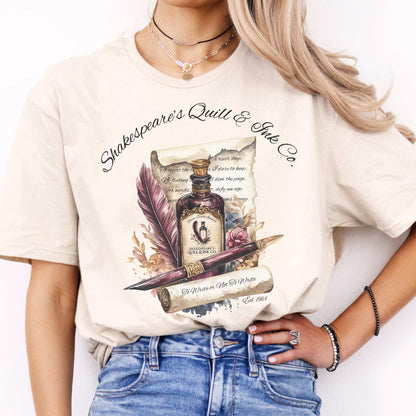 Shakespeare's Quill & Ink Co. Tee Natural / S T-Shirt The Mystic Eden Bookish Book Lovers