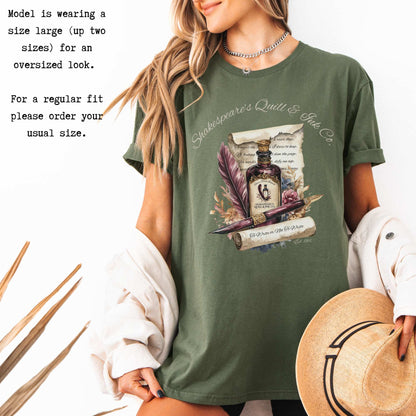 Shakespeare's Quill & Ink Co. Tee T-Shirt The Mystic Eden Bookish Book Lovers