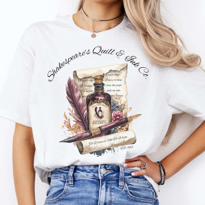 Shakespeare's Quill & Ink Co. Tee White / S T-Shirt The Mystic Eden Bookish Book Lovers