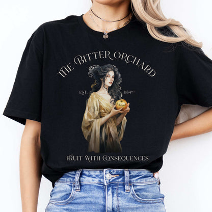 The Bitter Orchard T-Shirt – Fruit With Consequences Black / S T-Shirt The Mystic Eden Bookish Book Lovers