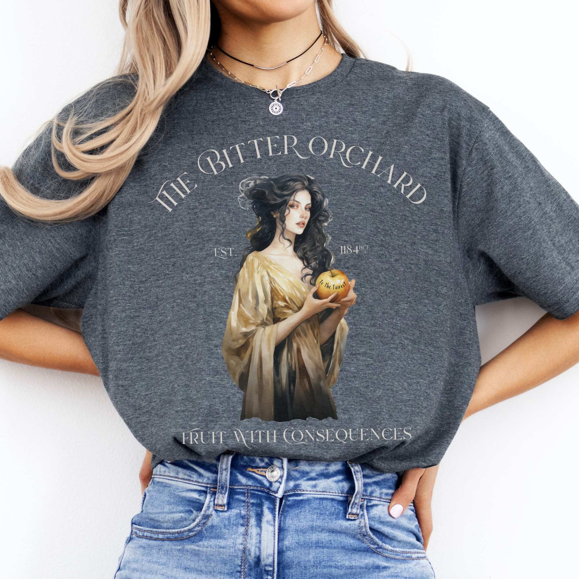 The Bitter Orchard T-Shirt – Fruit With Consequences Dark Heather / S T-Shirt The Mystic Eden Bookish Book Lovers