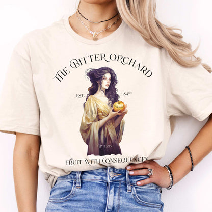 The Bitter Orchard T-Shirt – Fruit With Consequences Natural / S T-Shirt The Mystic Eden Bookish Book Lovers