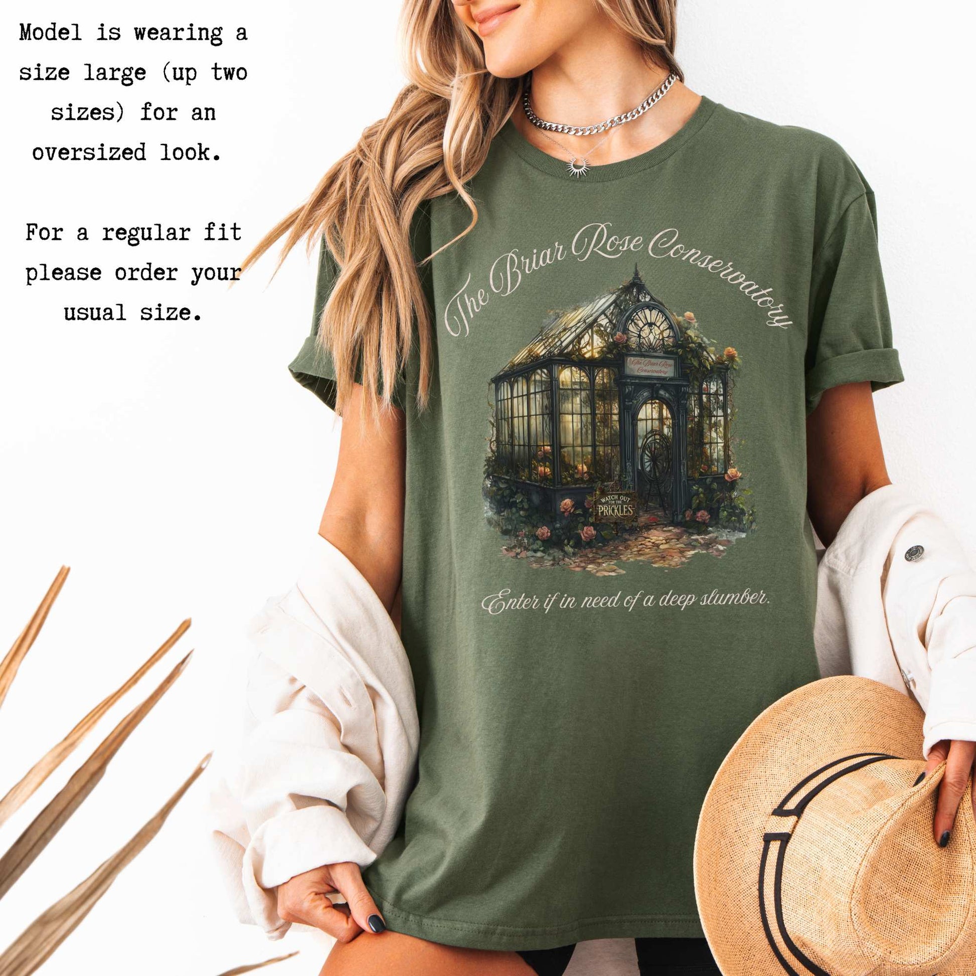 The Briar Rose Conservatory Fairytale Shirt T-Shirt The Mystic Eden Bookish Book Lovers