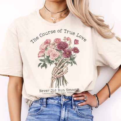 The Course of True Love Never Did Run Smooth - Shakespeare Shirt Natural / S T-Shirt The Mystic Eden Bookish Book Lovers