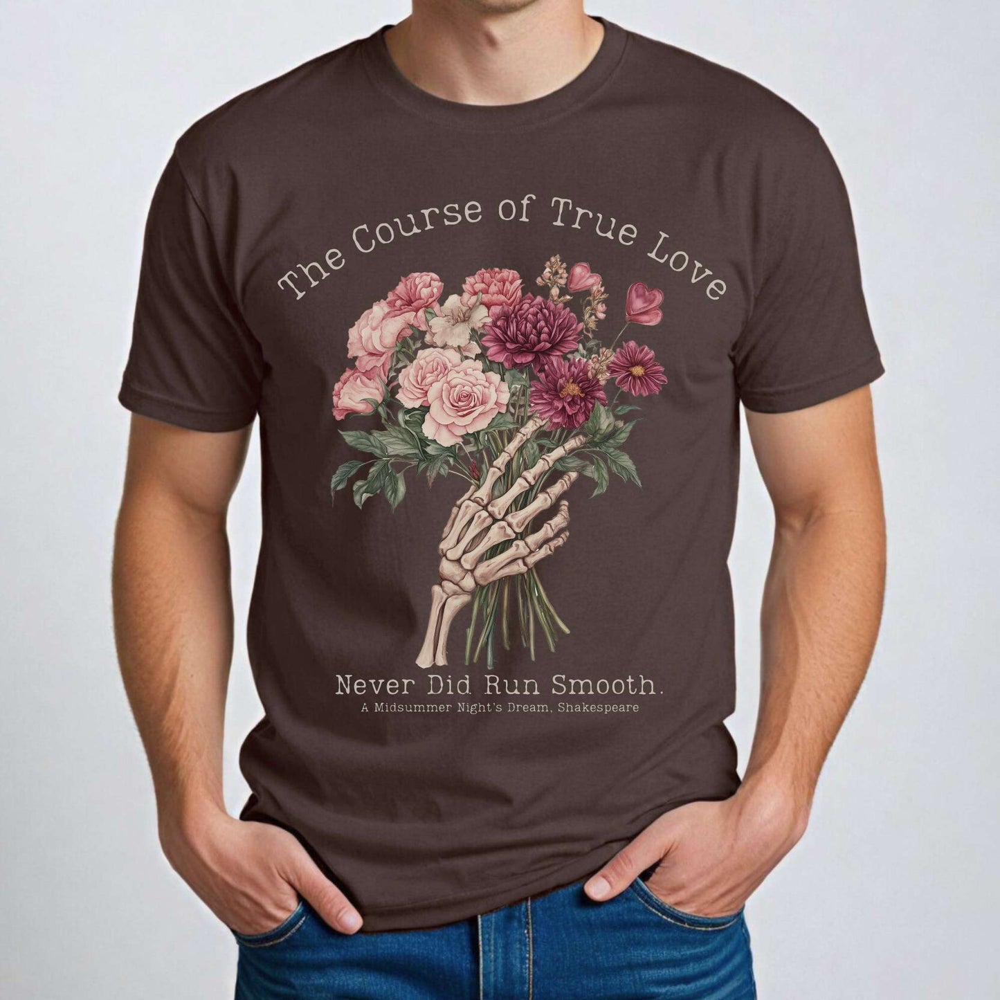 The Course of True Love Never Did Run Smooth - Shakespeare Shirt T-Shirt The Mystic Eden Bookish Book Lovers