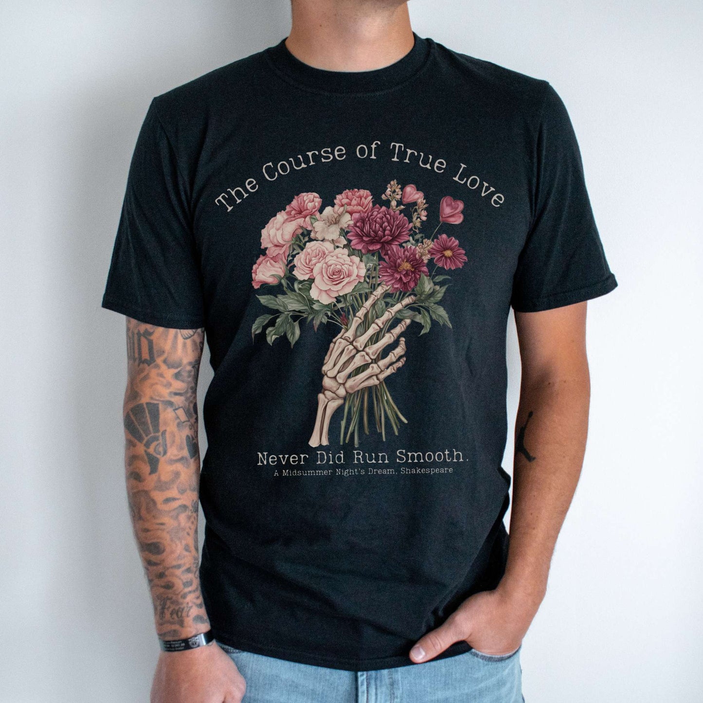 The Course of True Love Never Did Run Smooth - Shakespeare Shirt T-Shirt The Mystic Eden Bookish Book Lovers