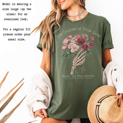 The Course of True Love Never Did Run Smooth - Shakespeare Shirt T-Shirt The Mystic Eden Bookish Book Lovers
