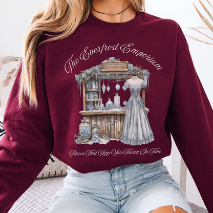 The Everfrost Emporium Fairytale Sweatshirt Maroon / S Sweatshirt The Mystic Eden Bookish Book Lovers