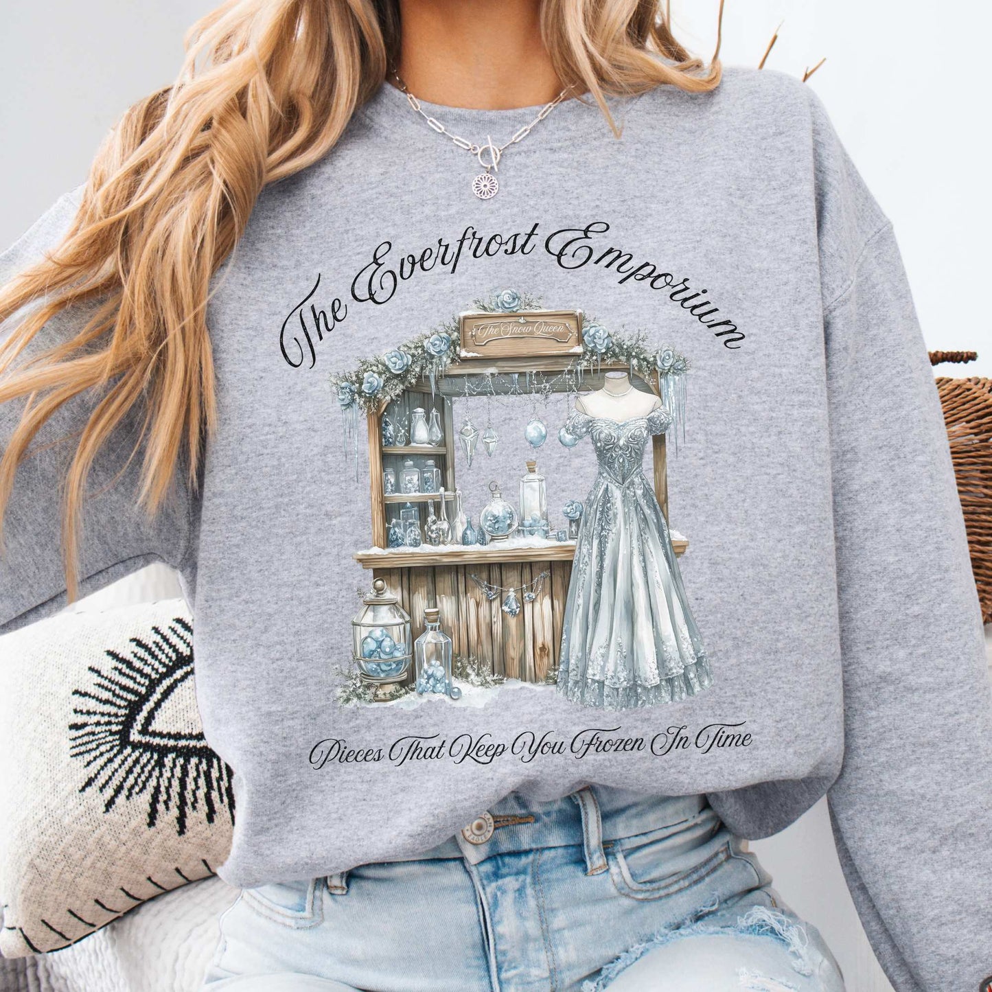The Everfrost Emporium Fairytale Sweatshirt Sport Grey / S Sweatshirt The Mystic Eden Bookish Book Lovers