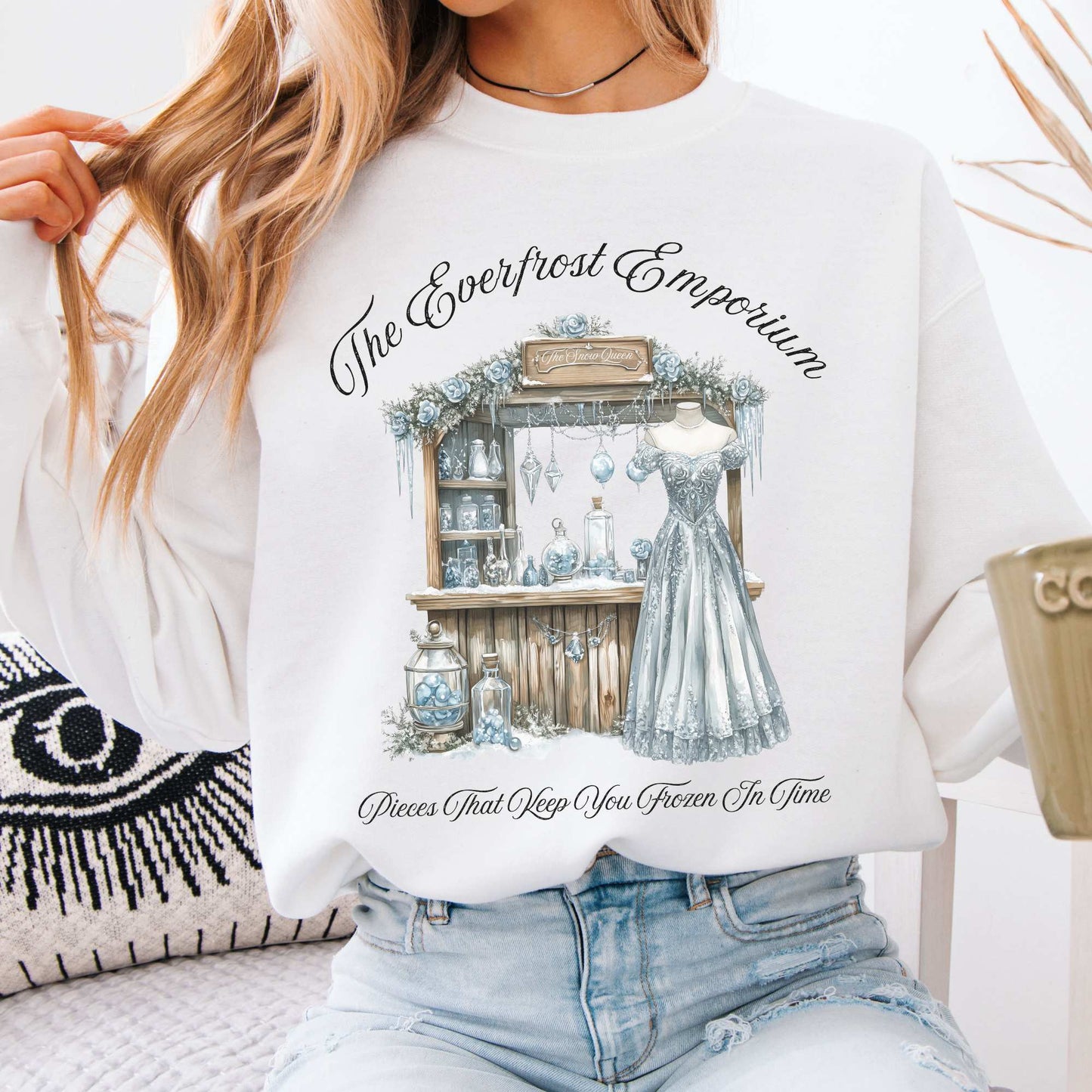 The Everfrost Emporium Fairytale Sweatshirt White / S Sweatshirt The Mystic Eden Bookish Book Lovers
