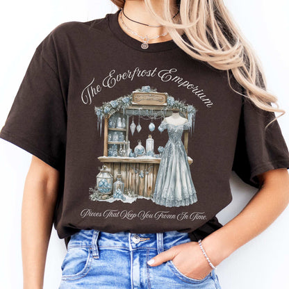The Everfrost Emporium Snow Queen Fairytale Shirt Dark Chocolate / S T-Shirt The Mystic Eden Bookish Book Lovers