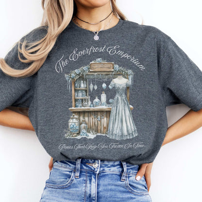 The Everfrost Emporium Snow Queen Fairytale Shirt Dark Heather / S T-Shirt The Mystic Eden Bookish Book Lovers