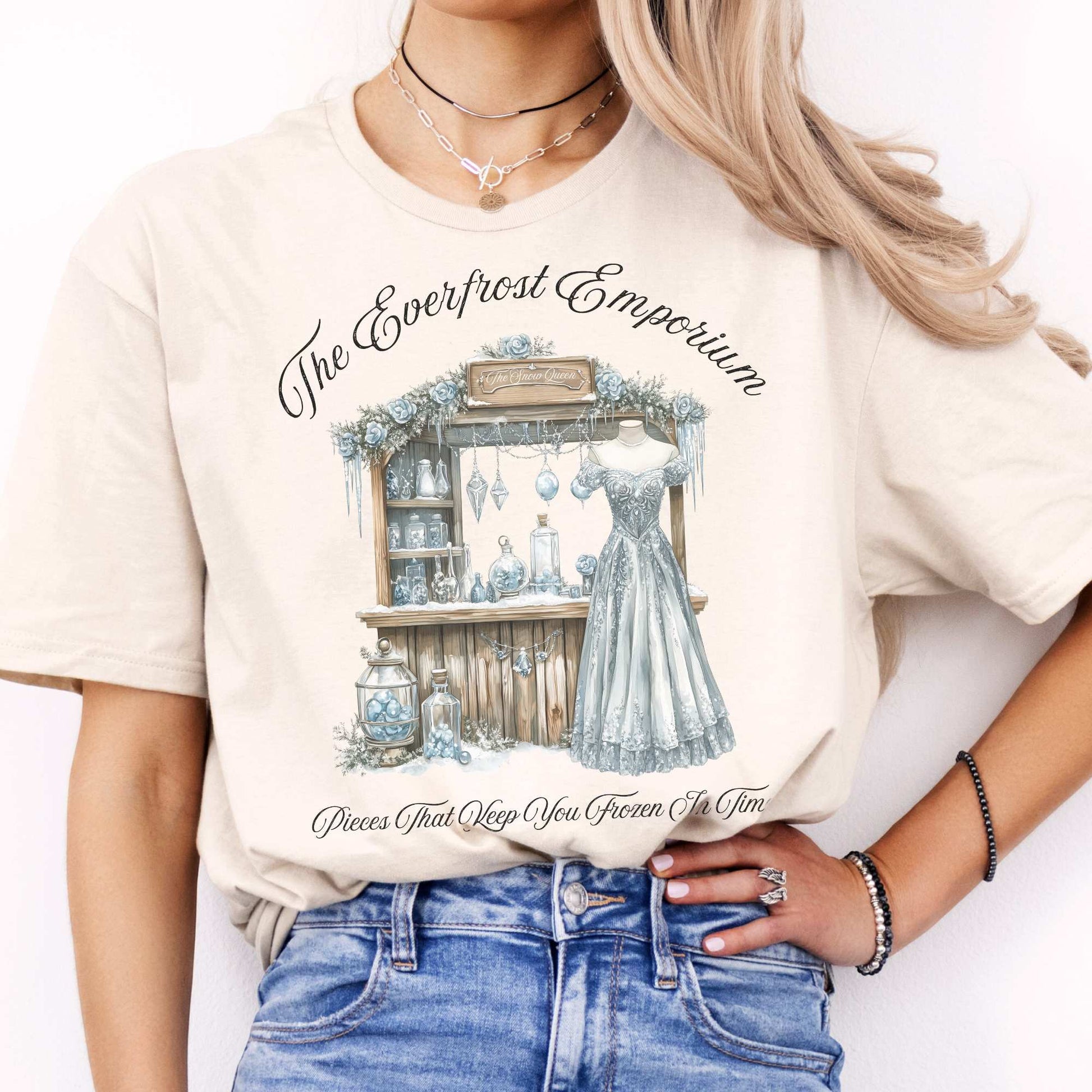 The Everfrost Emporium Snow Queen Fairytale Shirt Natural / S T-Shirt The Mystic Eden Bookish Book Lovers